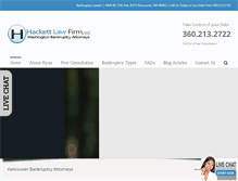 Tablet Screenshot of hackettbankruptcylaw.com